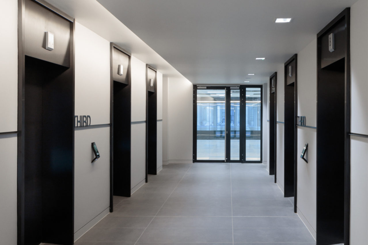 Lift lobby floor level indicators