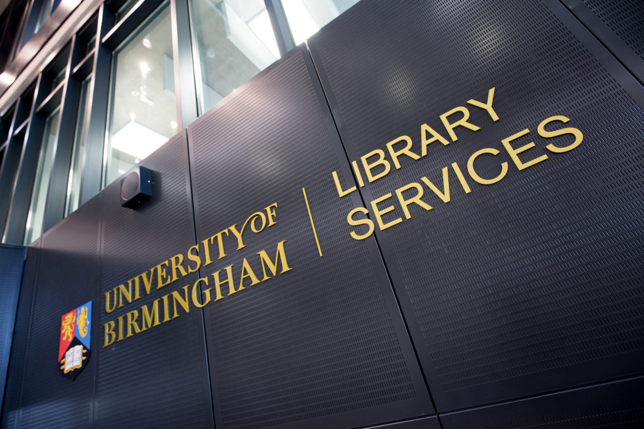 Reception branding signage