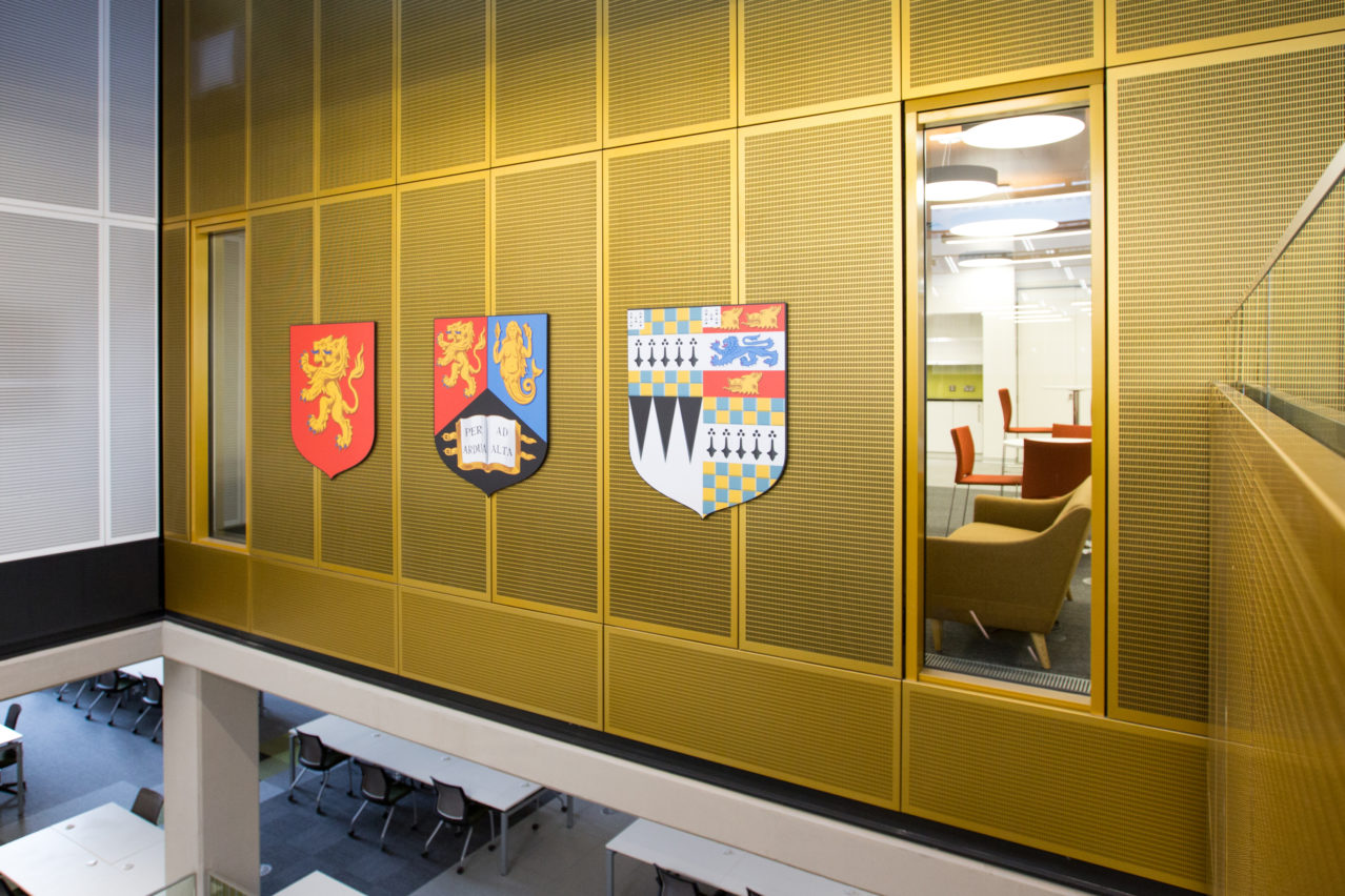 Coat of arms signage