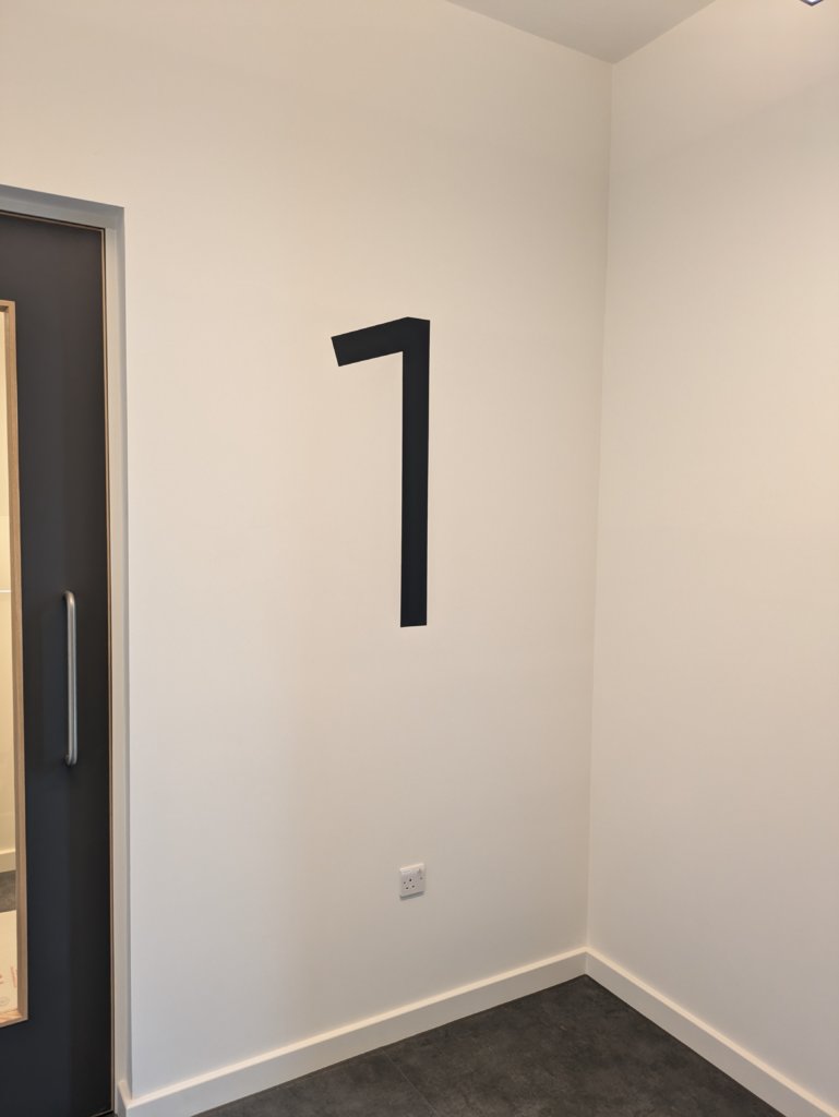Indoor level 1 sign